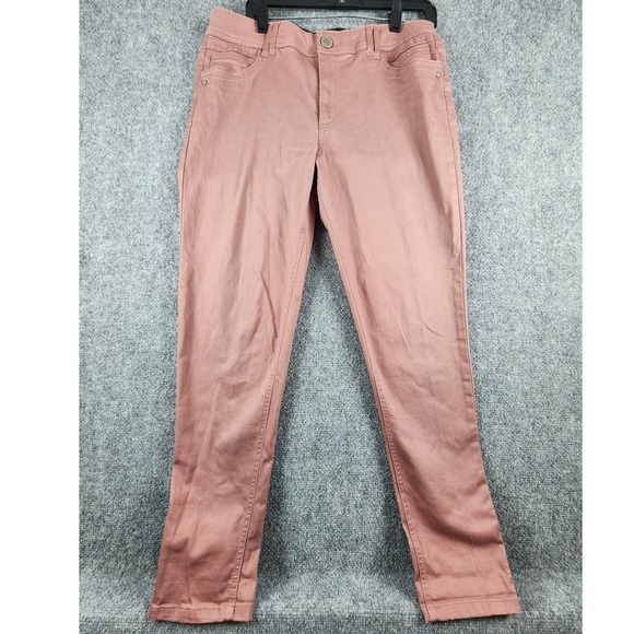 Democracy Denim - Democracy Ab Solution Dusty Rose Pink Slim Leg Colored Denim Jeans Womens 12